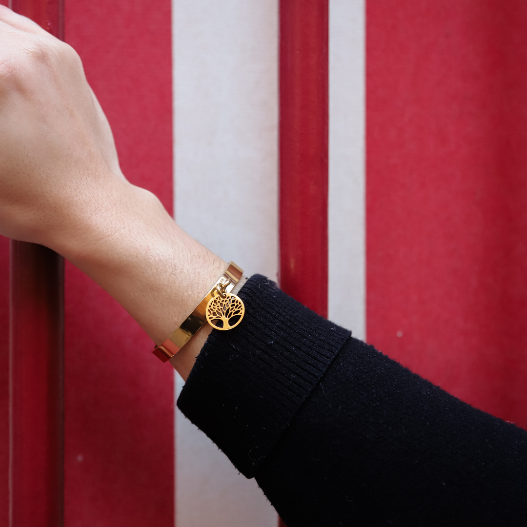 MANCHETTE APOLLINE - COLLECTION ARBRE DE VIE DORÉ