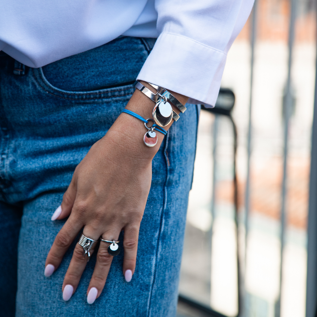 BRACELET CORDON - COLLECTION DOUBLE PASTILLE