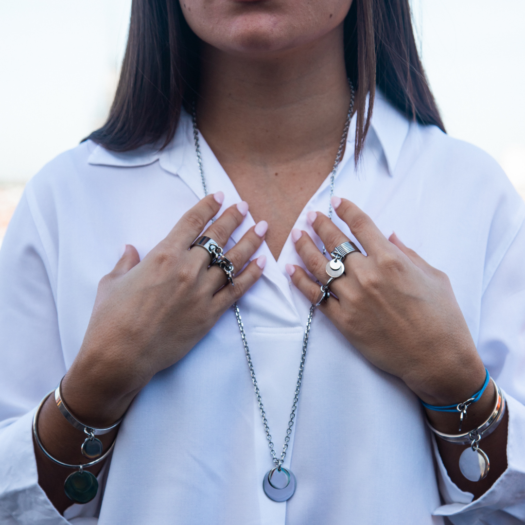 BAGUE SEMAINIER - COLLECTION DOUBLE PASTILLE