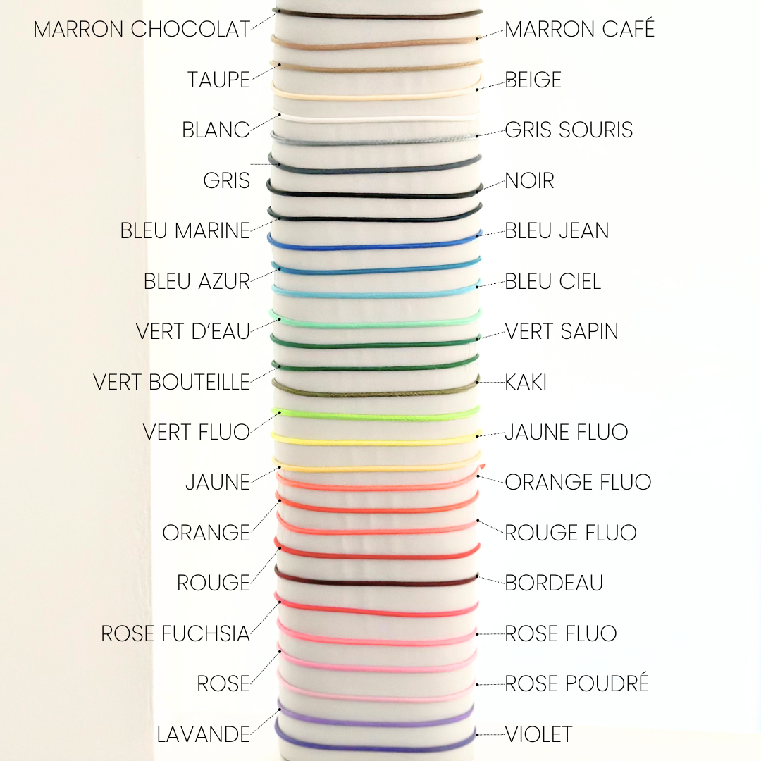 BRACELET CORDON - COLLECTION PASTILLE RONDE