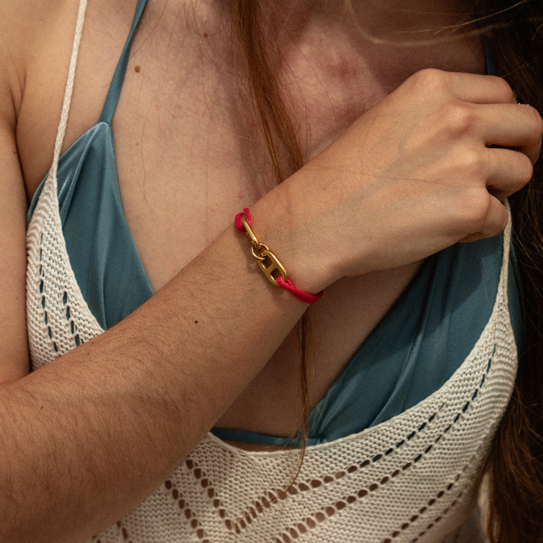 BRACELET CORDON - COLLECTION MARINE DOUBLE DORE