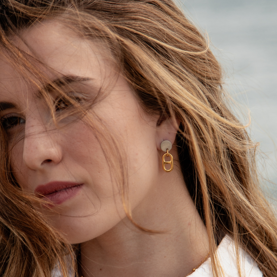 BOUCLES D'OREILLES LAURE - COLLECTION MARINE