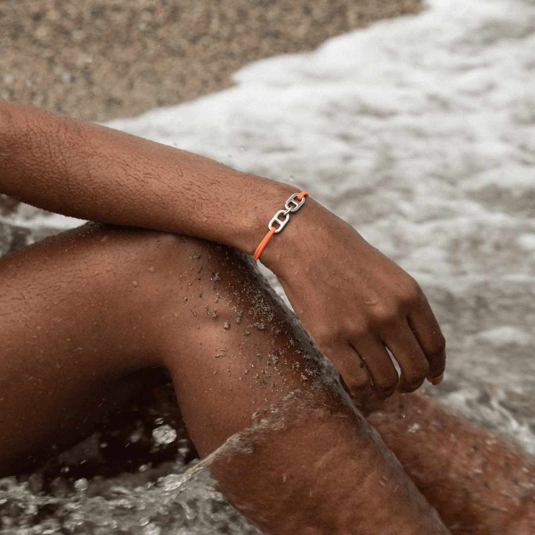 BRACELET CORDON - COLLECTION MARINE DOUBLE ARGENT