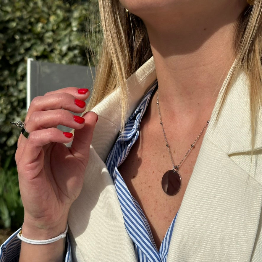 COLLIER AMBRE - COLLECTION PASTILLE RONDE